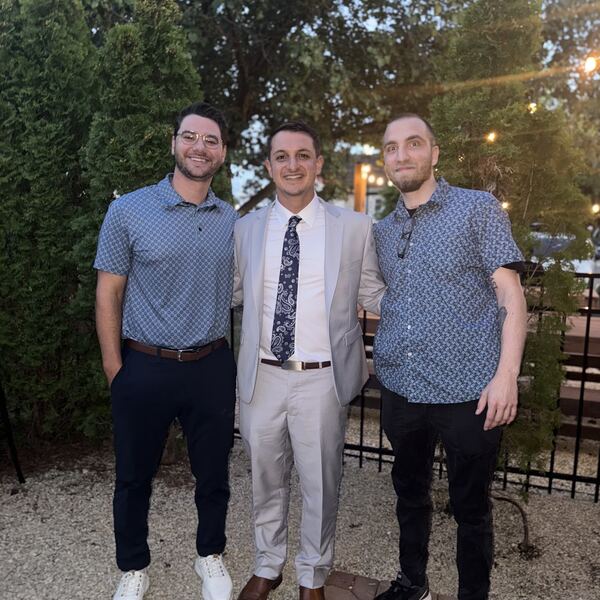 The crew, dressed up
